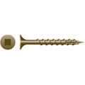 Strong-Point Wood Screw, #6, W.A.R. Coated Flat Head Square Drive XQ620W